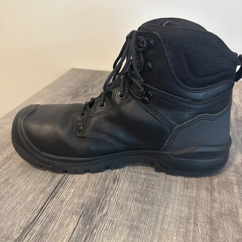 Keen Utility Mens Black Leather Waterproof Carbon Toe Work Boots 1026486 Size 10
